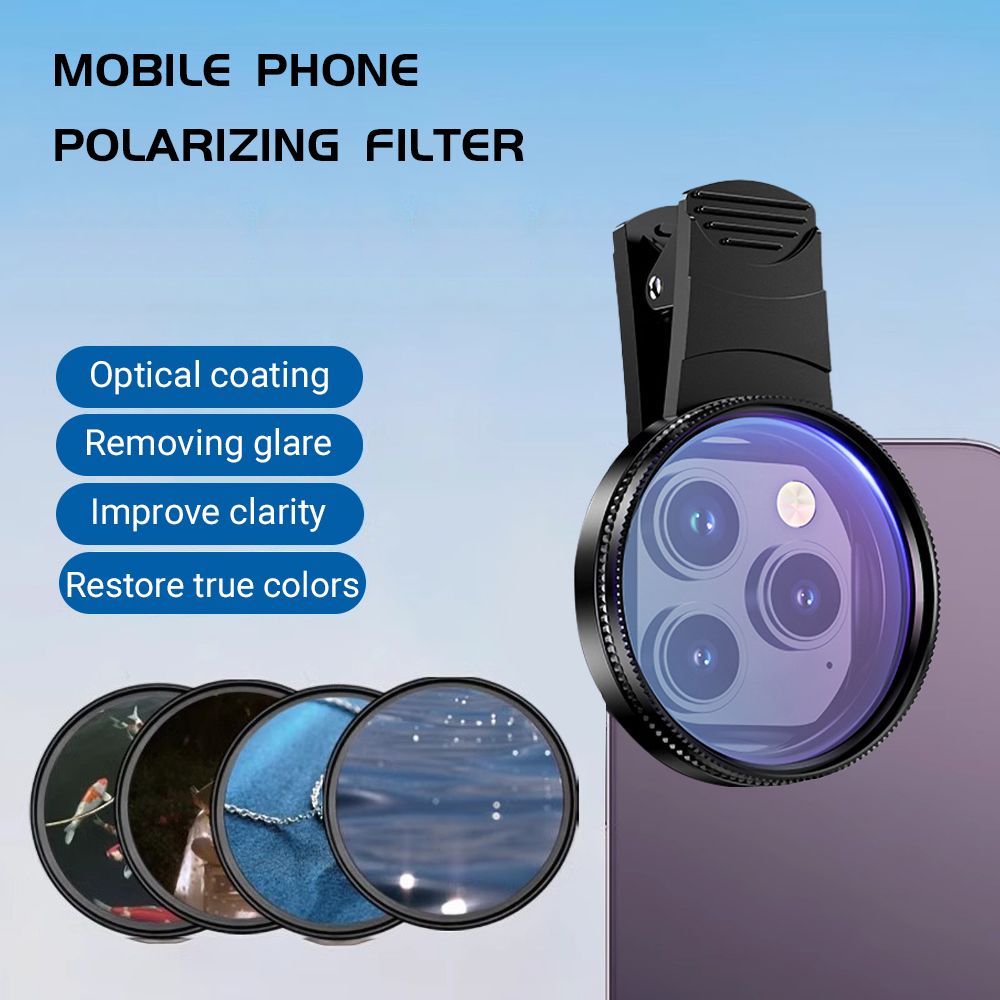 Phone Accessories Useful - 52MM Mobile Phone Lens Universal Polarizer