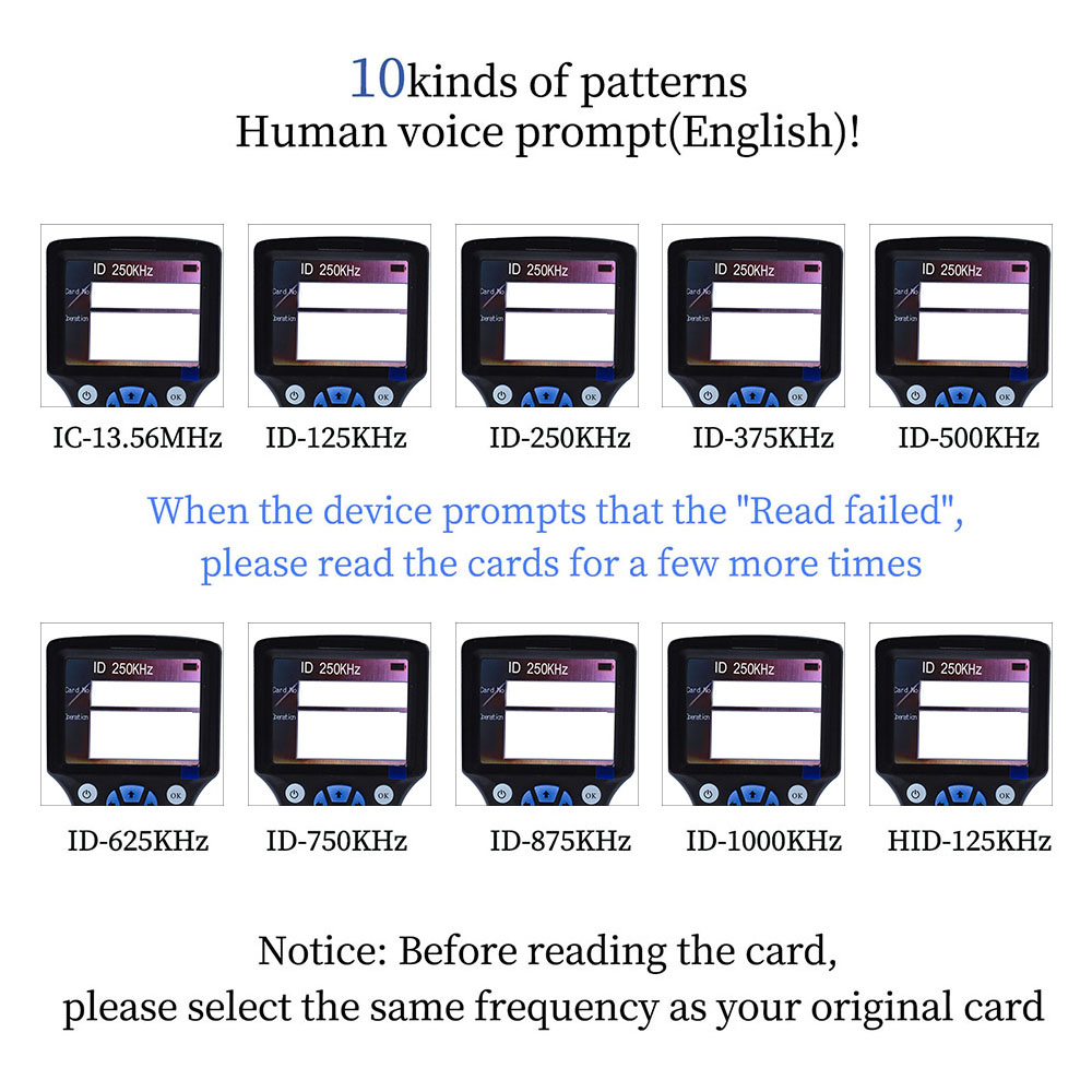 Handheld 10 Frequency RFID NFC - Nfc Card Reader ulasan dan harga