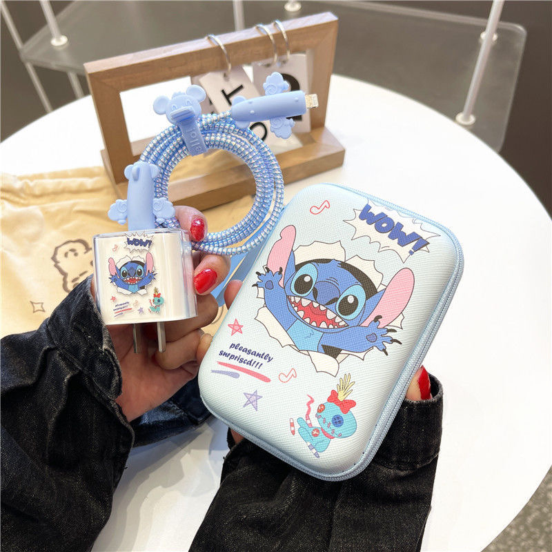 Cartoon Cable Protector for iP - Phone Accessories Box Set ulasan dan harga