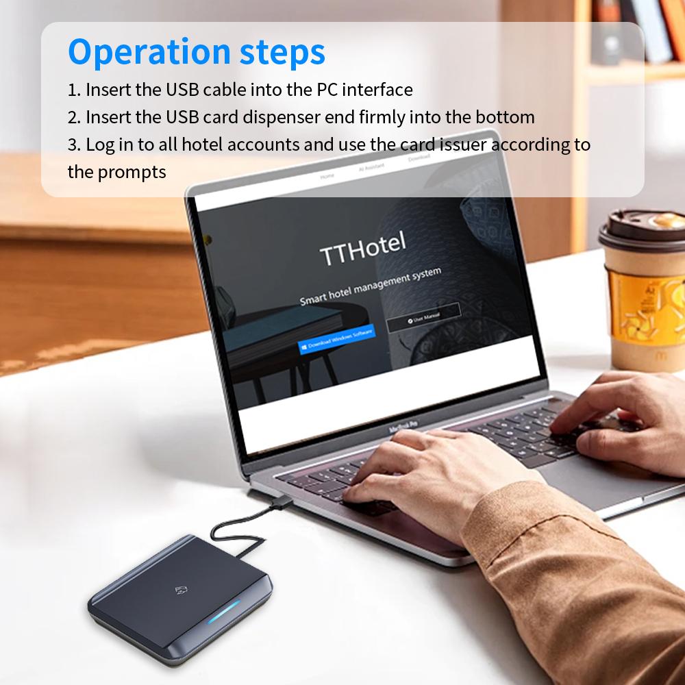 TTLOCK APP USB Hotel Room Key  - Nfc Card Reader ulasan dan harga