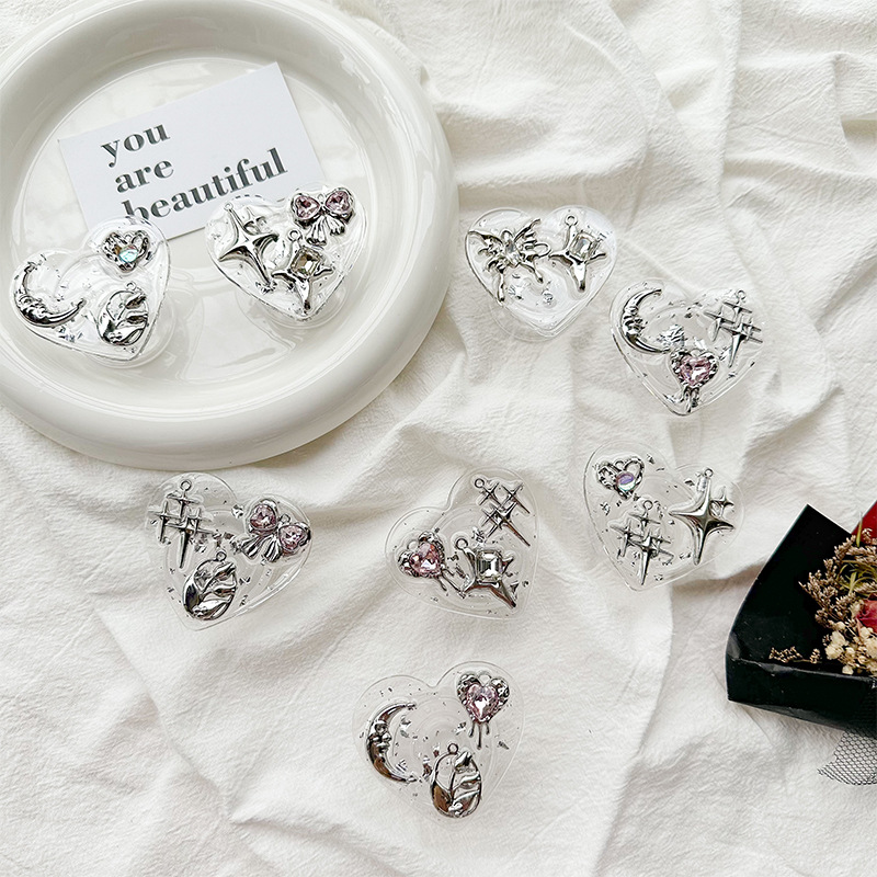 Clear Heart Phone Grip Holder  - Phone Accessories Useful ulasan dan harga
