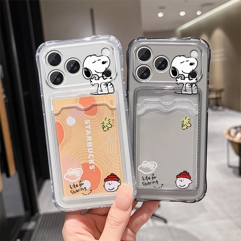 Anime Snoopy Soft Card Slot Po - Phone Accessories Box Set ulasan dan harga