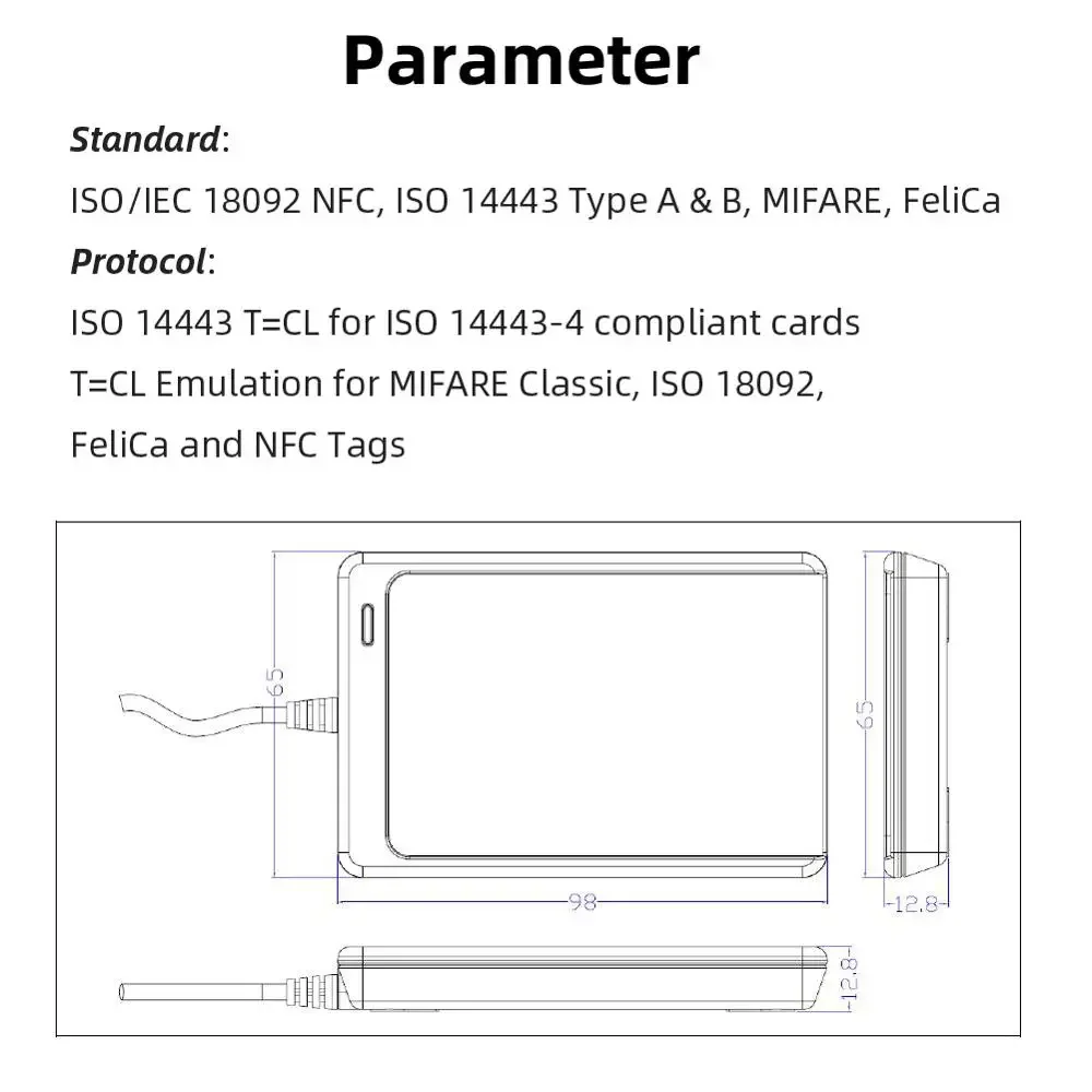 NFC Reader USB ACR122U contact - Nfc Card Reader ulasan dan harga