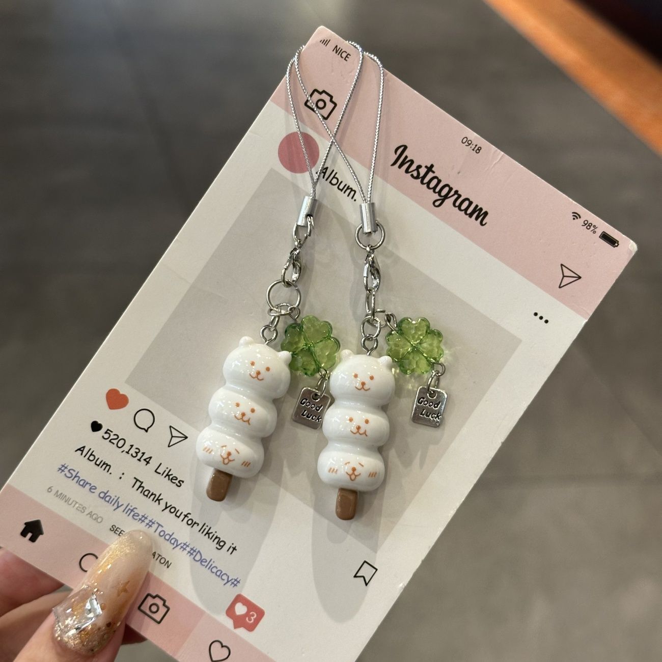 Joke Bear Lucky Leaf Phone Cha - Phone Accessories Box Set ulasan dan harga
