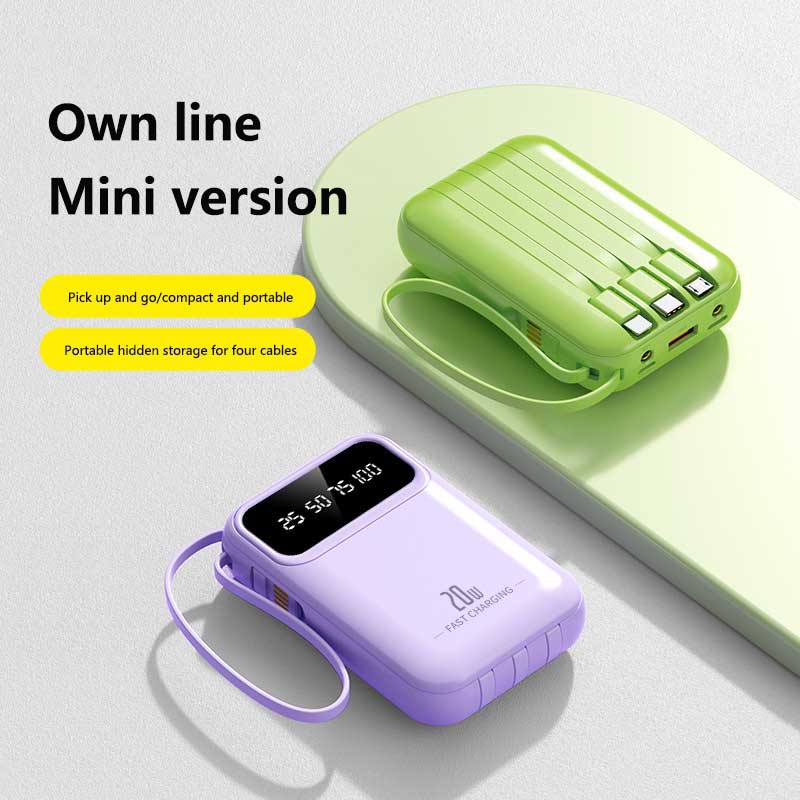 50000mAh 4 In1 Built-in Cable  - Power Bank Slim ulasan dan harga